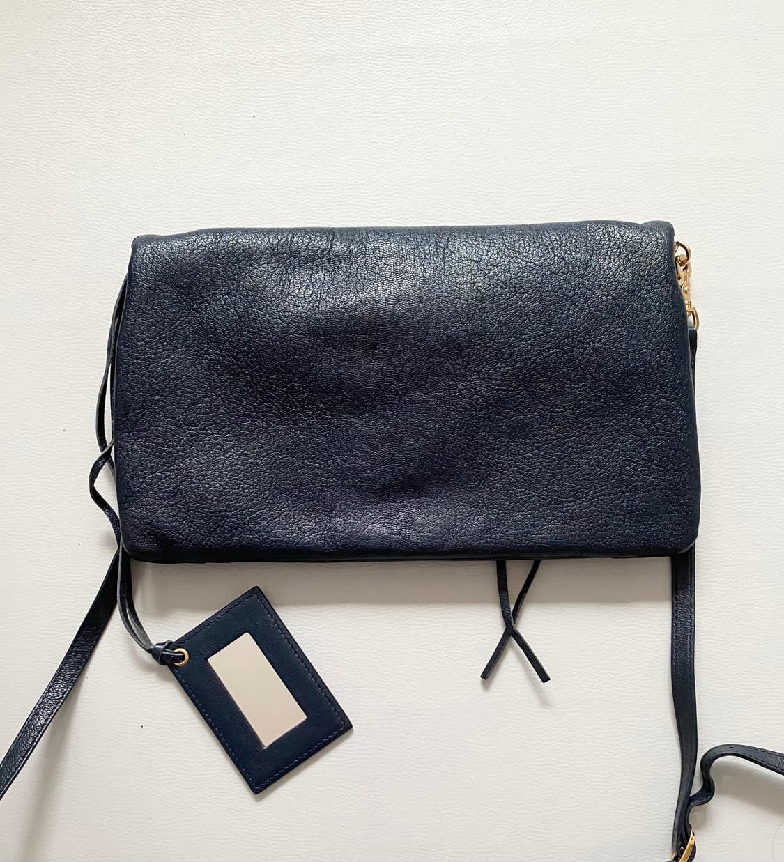 [정품] 발렌시아가 메탈릭 엣지 엔벨롭 클러치 (네이비) 390167 상품이미지6