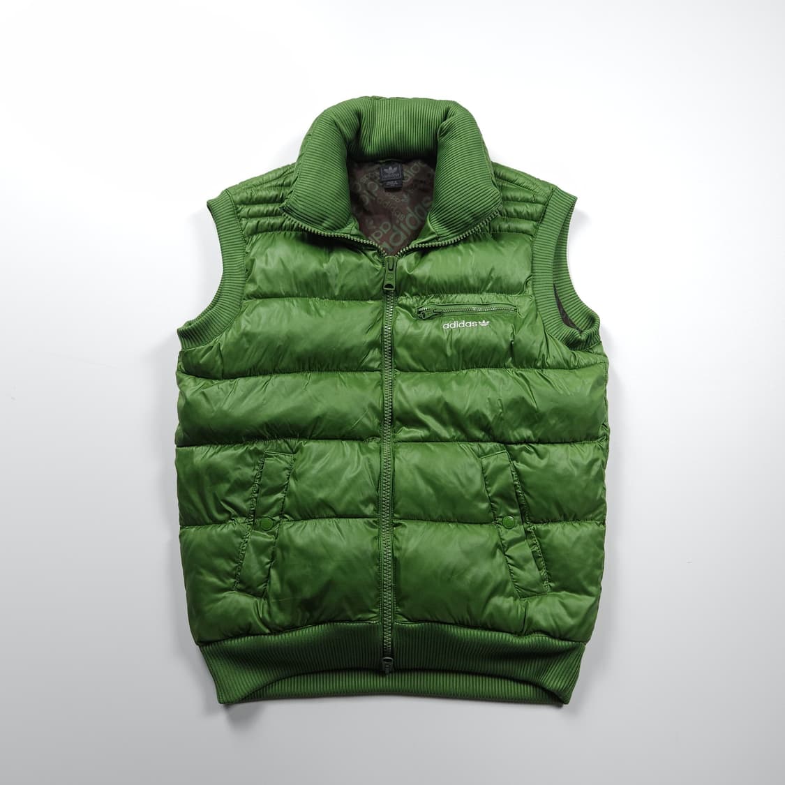아디다스 y2k 올드스쿨 빈티지 글로시 패딩 베스트 (L) 상품이미지1