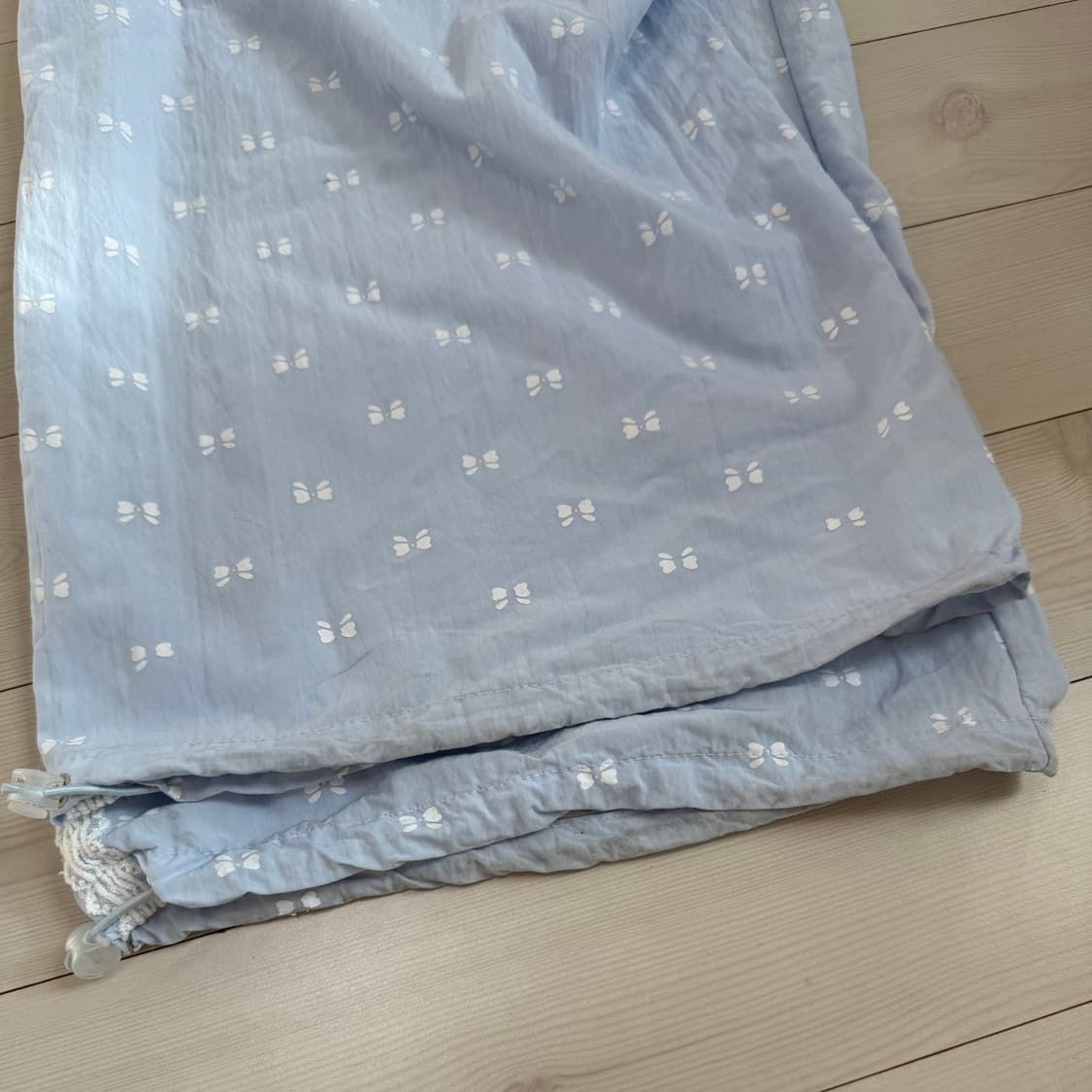 카제 레이스 리본 나일론 트랙팬츠 상품이미지8