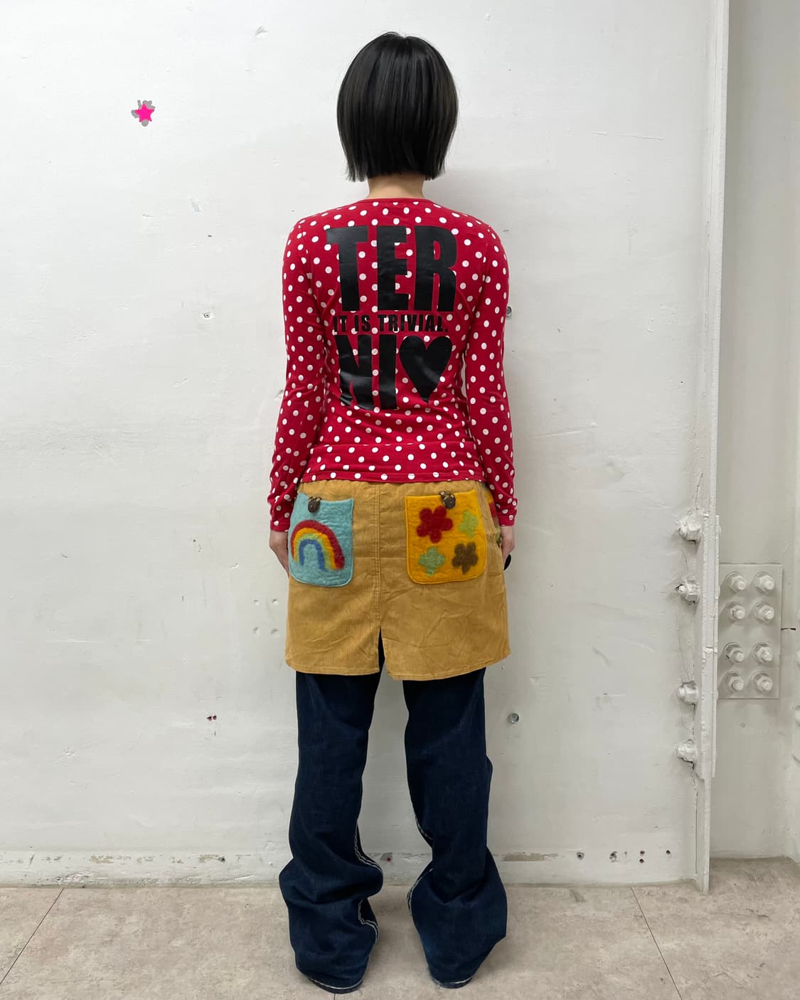 Jenny Red White Long Sleeve with Dots  상품이미지5