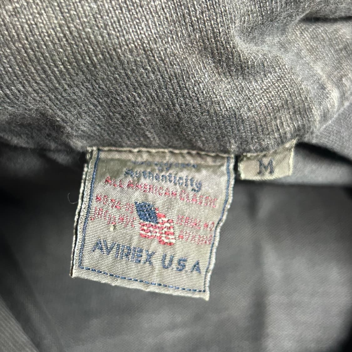 [AVIREX] 아비렉스 밀리터리 투포켓 워싱 집업 반팔 상품이미지4