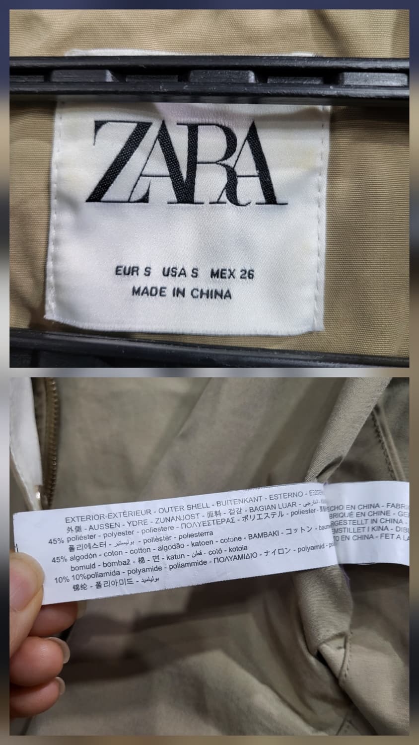 자라 야상 자켓 오버핏 상품이미지10