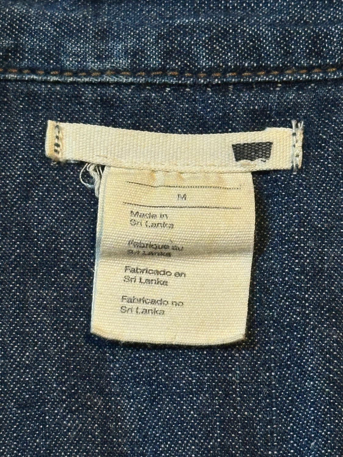 리바이스 LEVI'S 웨스턴 투포켓 데님 셔츠 진청 상품이미지4