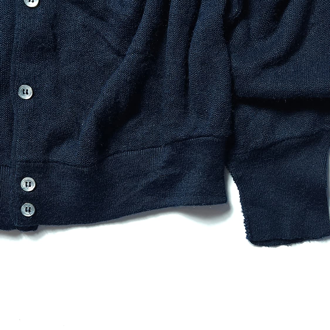 90s USA 빈티지 L.L.Bean 네이비 아크릴 가디건 상품이미지3