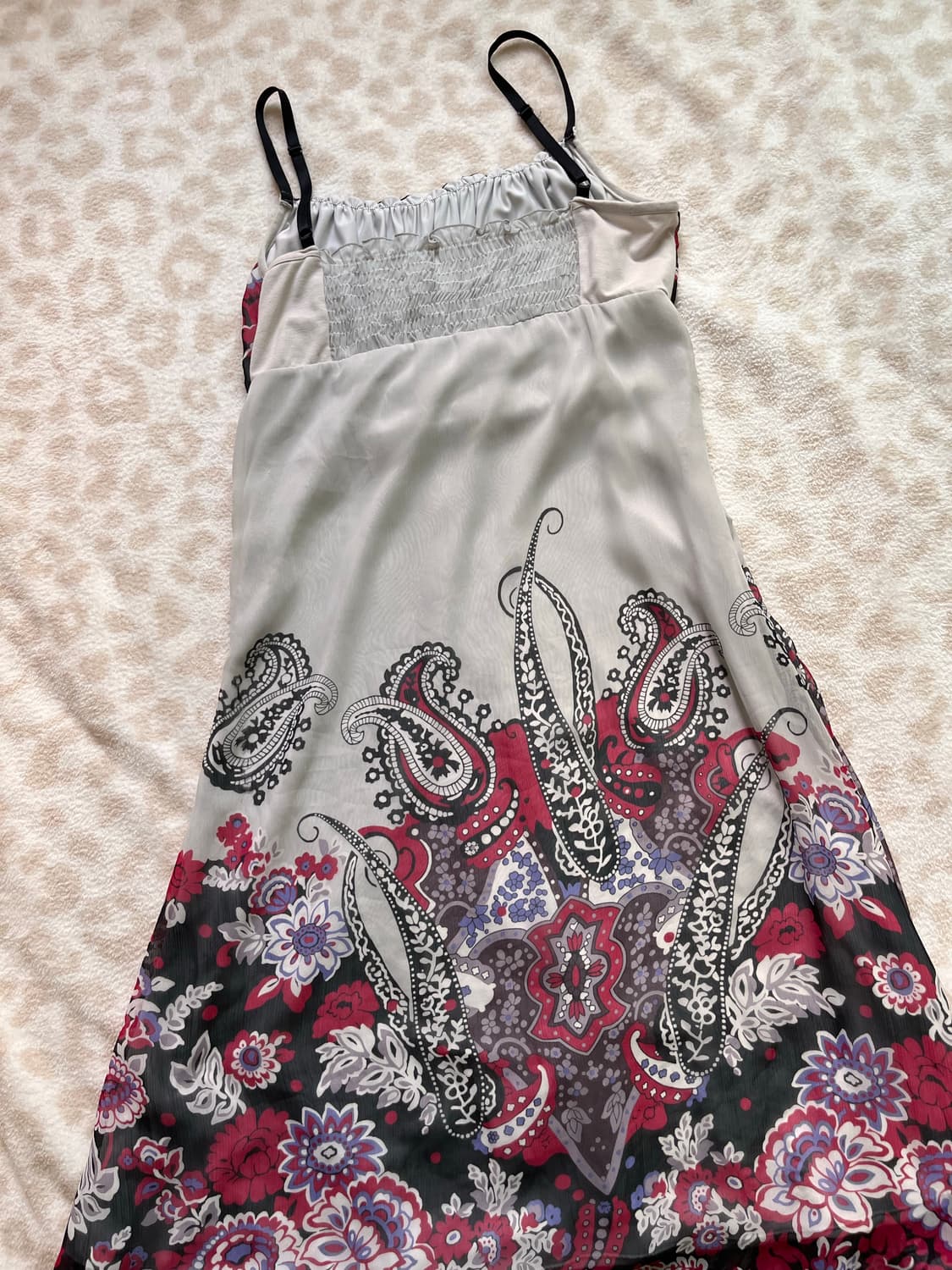 Oriental Flower ribbon slip dress 상품이미지3
