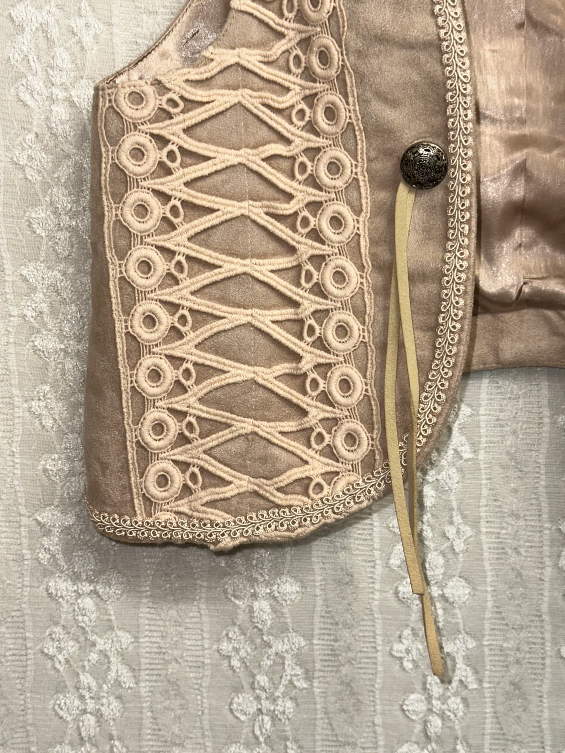 japan vtg 스웨이드 레이스 베스트 상품이미지2
