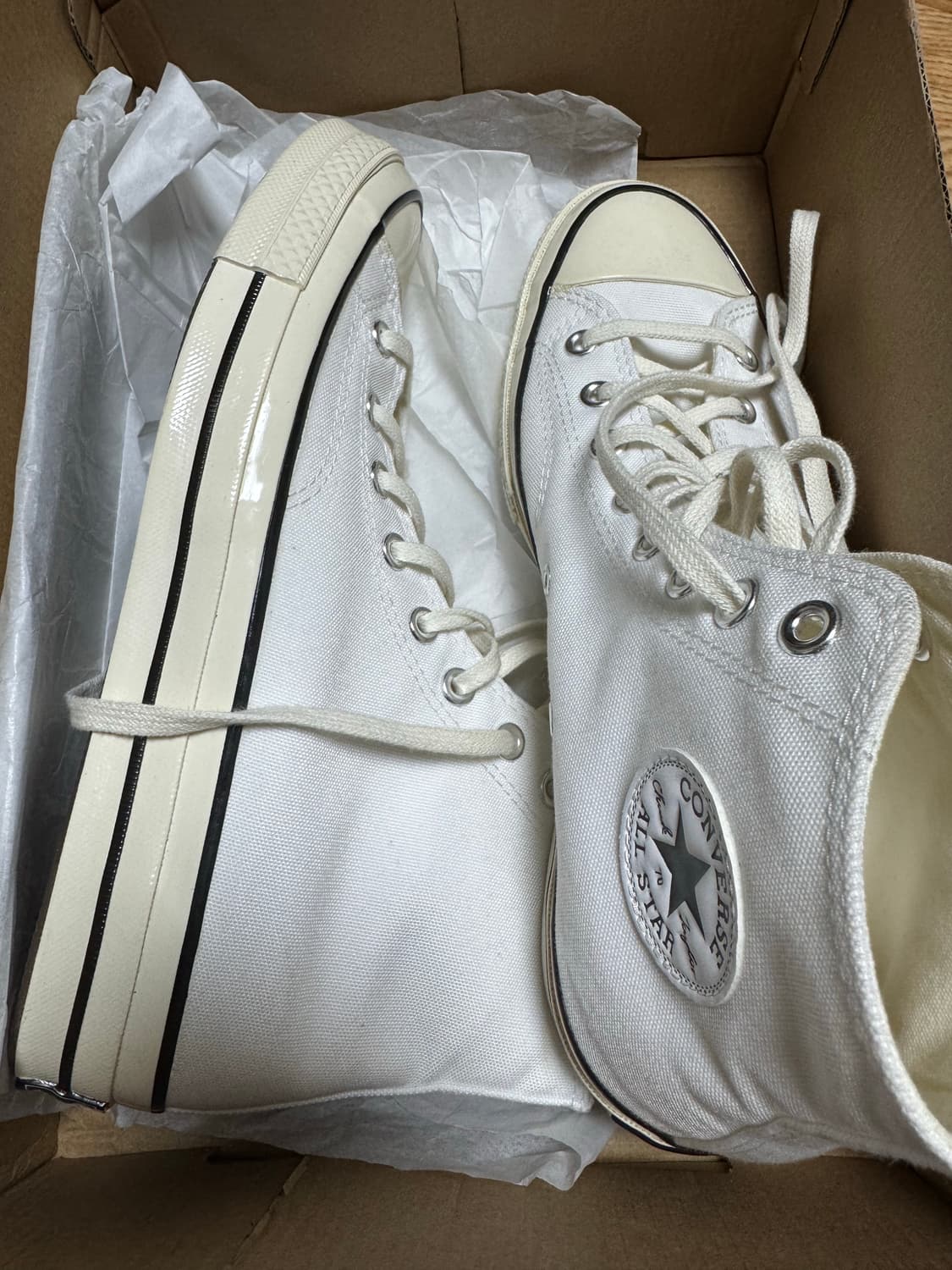 컨버스 척테일러 하이 화이트 270 상품이미지4