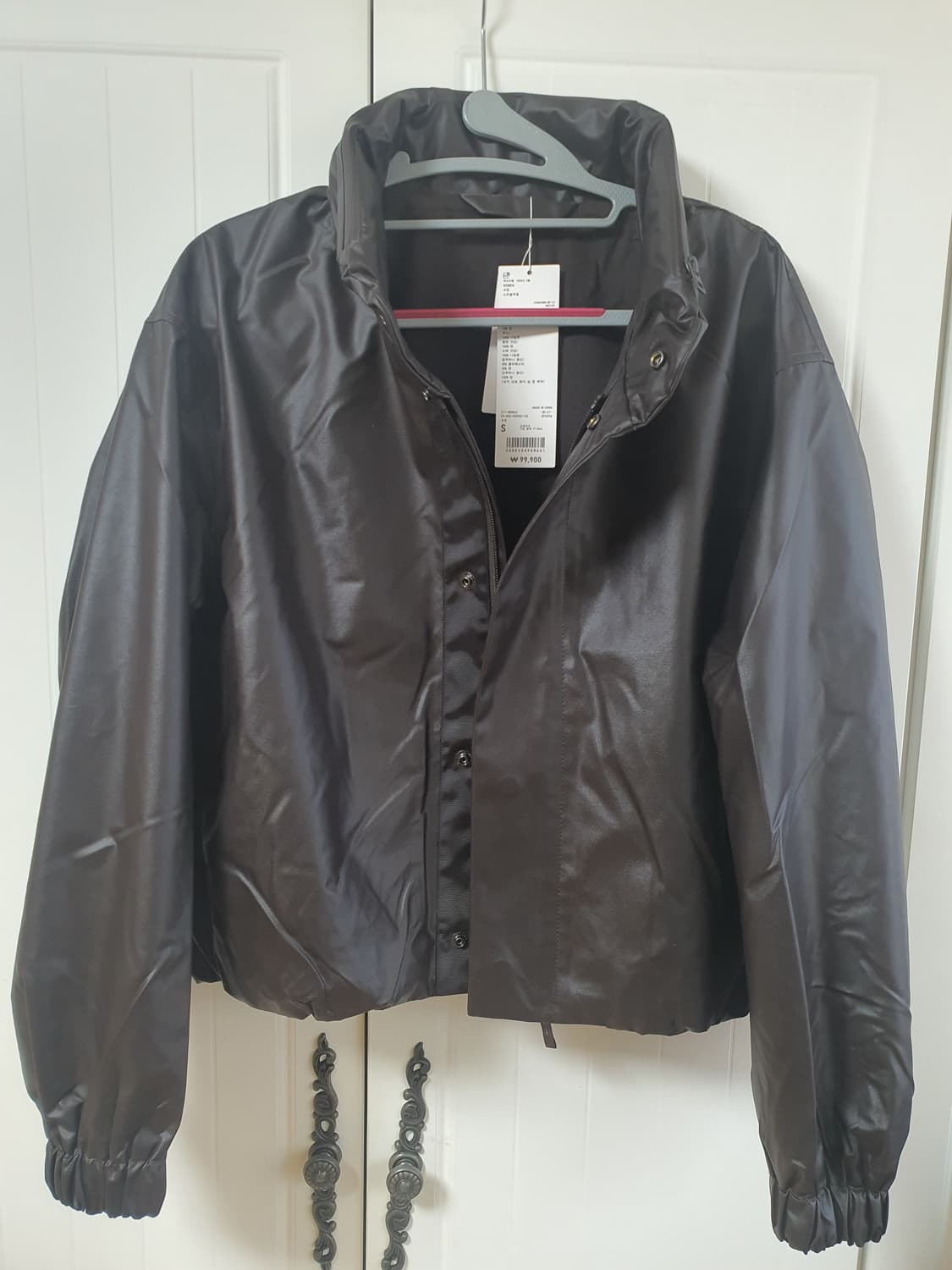 유니클로 레더 자켓 다크 브라운 상품이미지1