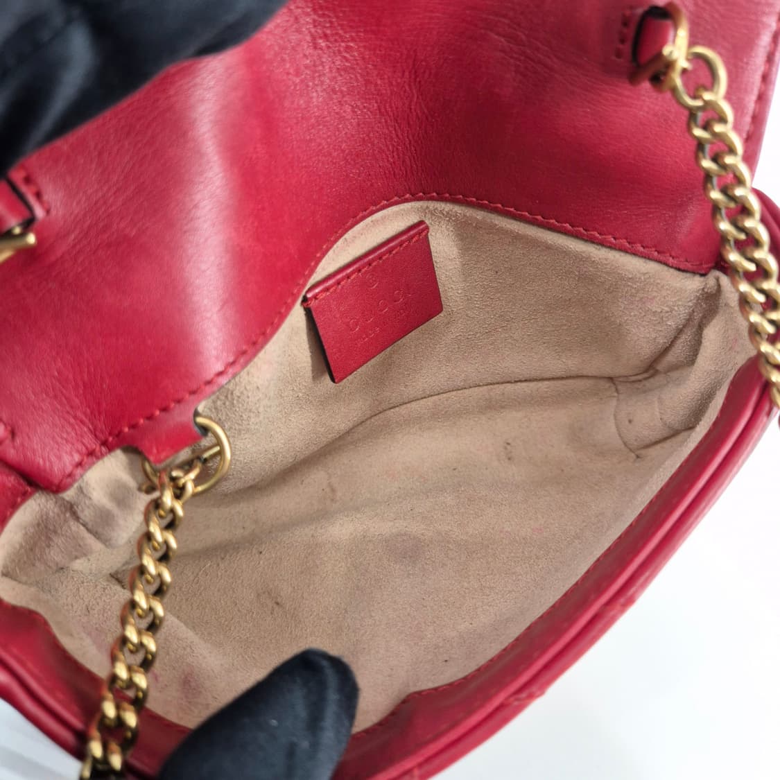 [감정완료] 구찌 GG 마몽 수퍼 미니 체인 크로스백 (476433) 상품이미지8