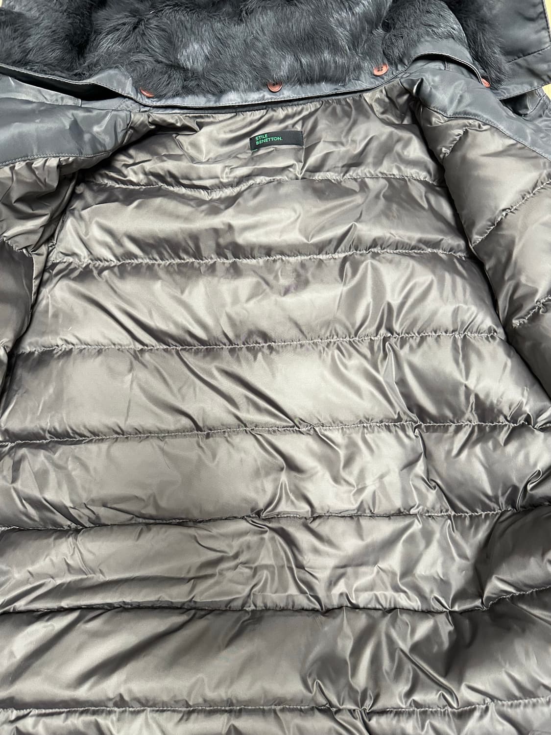 베네통 여성 야상 롱패딩 m 상품이미지5