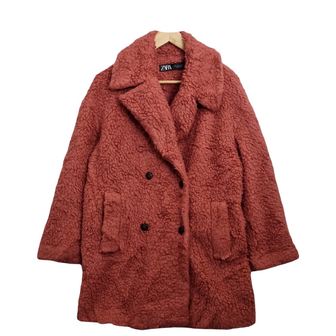 자라 우먼 테디 더블 코트 상품이미지1