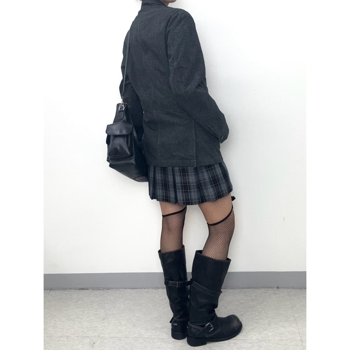 빈티지 차콜 블레이저 자켓 상품이미지4