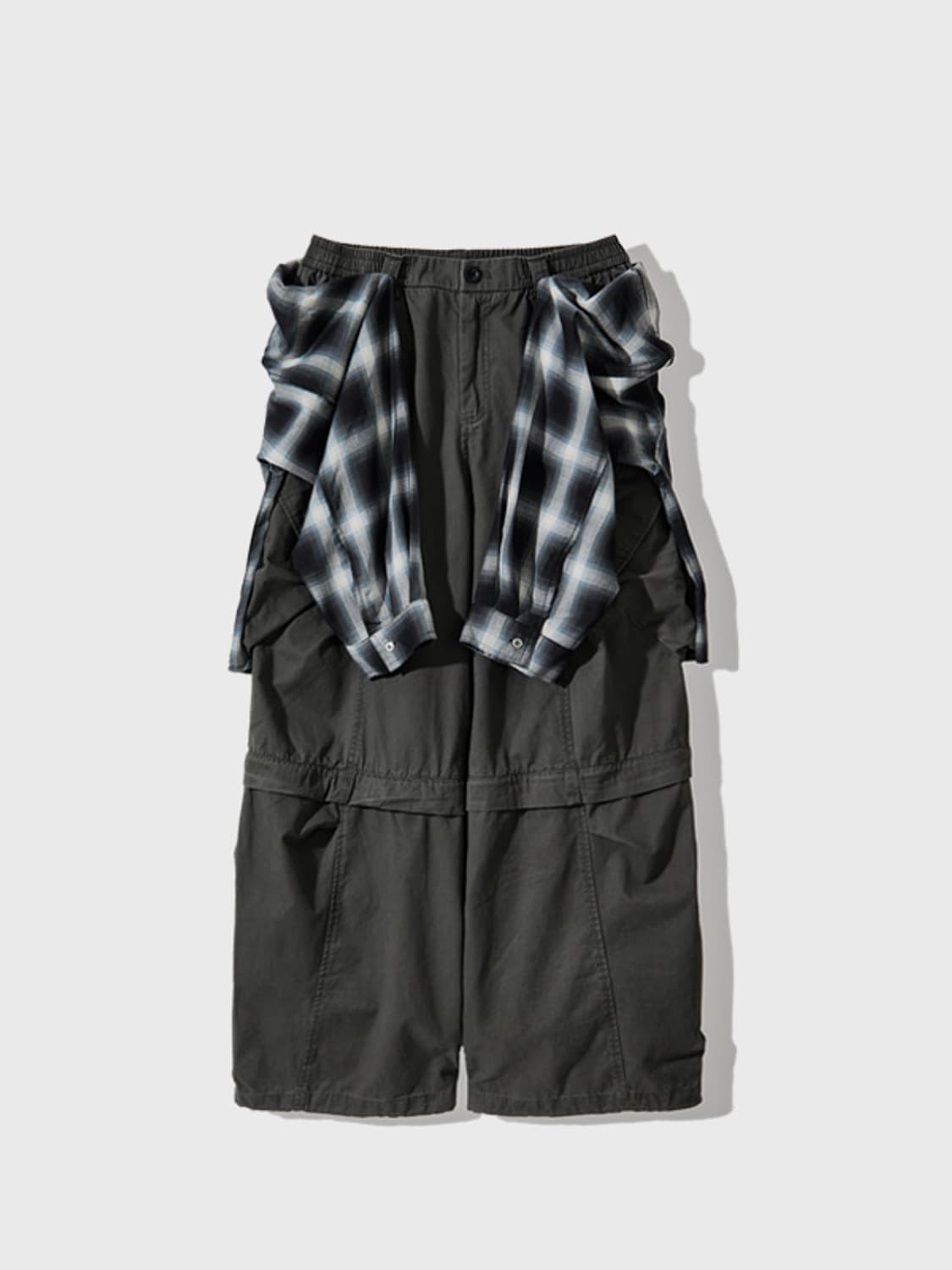 CORD 코드 랩 셔츠 3-컨버트 디테쳐블 팬츠 상품이미지2