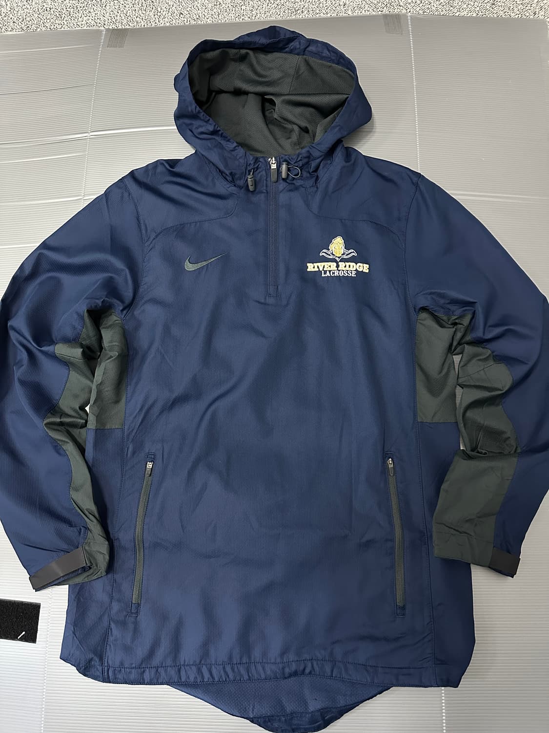 나이키 아노락 반집업 바람막이 자켓 네이비 S 상품이미지1
