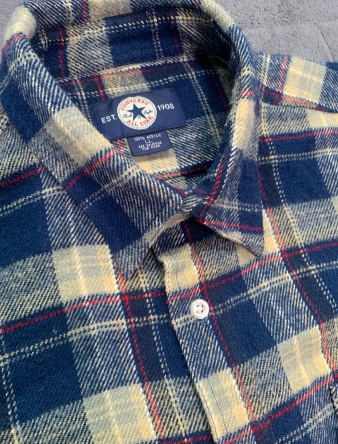 컨버스 재팬 플란넬 체크셔츠 L 상품이미지4