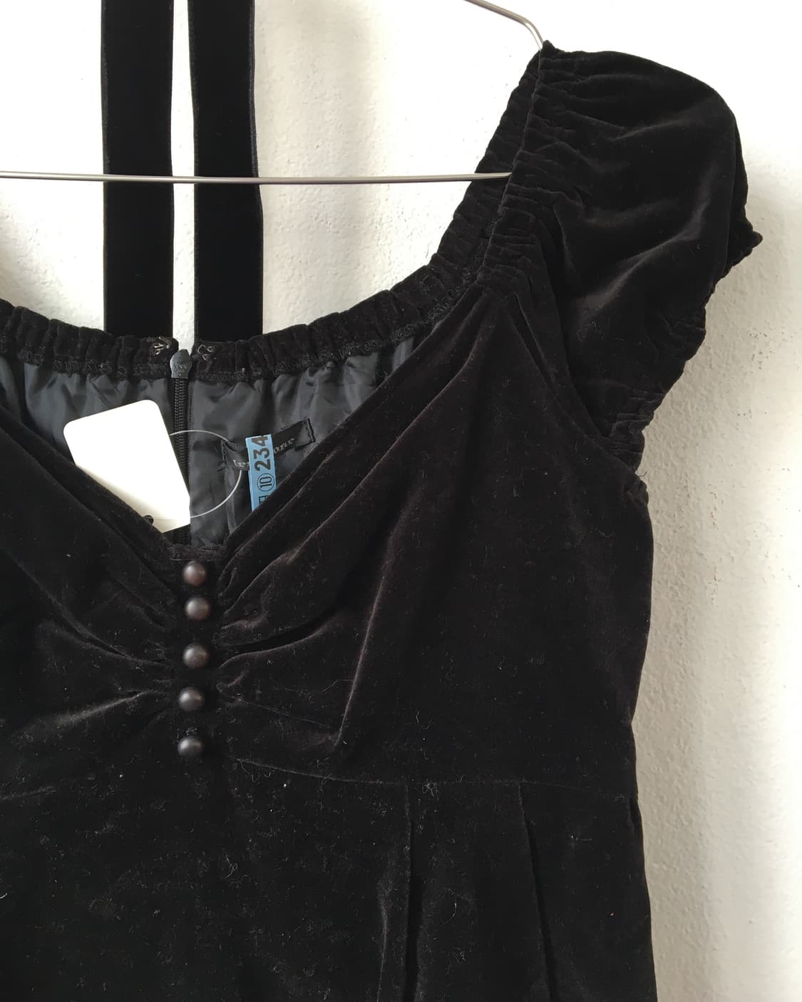 Ornament pattern velvet onepieeve 상품이미지3