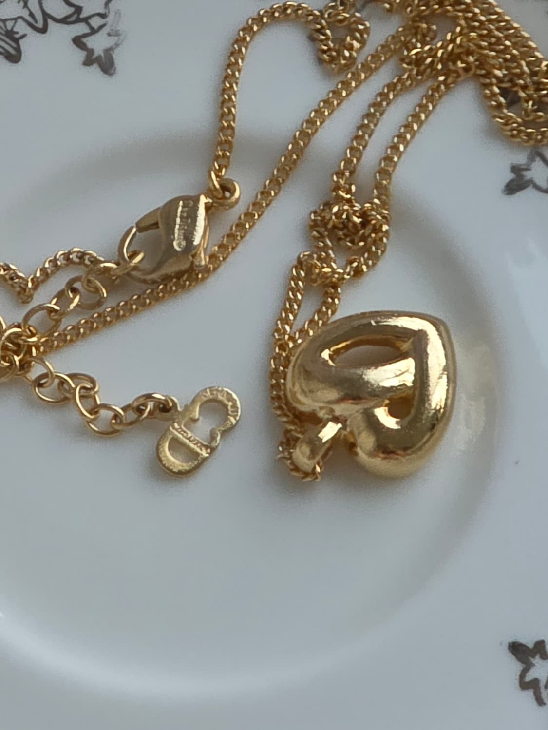 디올 금장 하트 펜던트 목걸이 상품이미지8