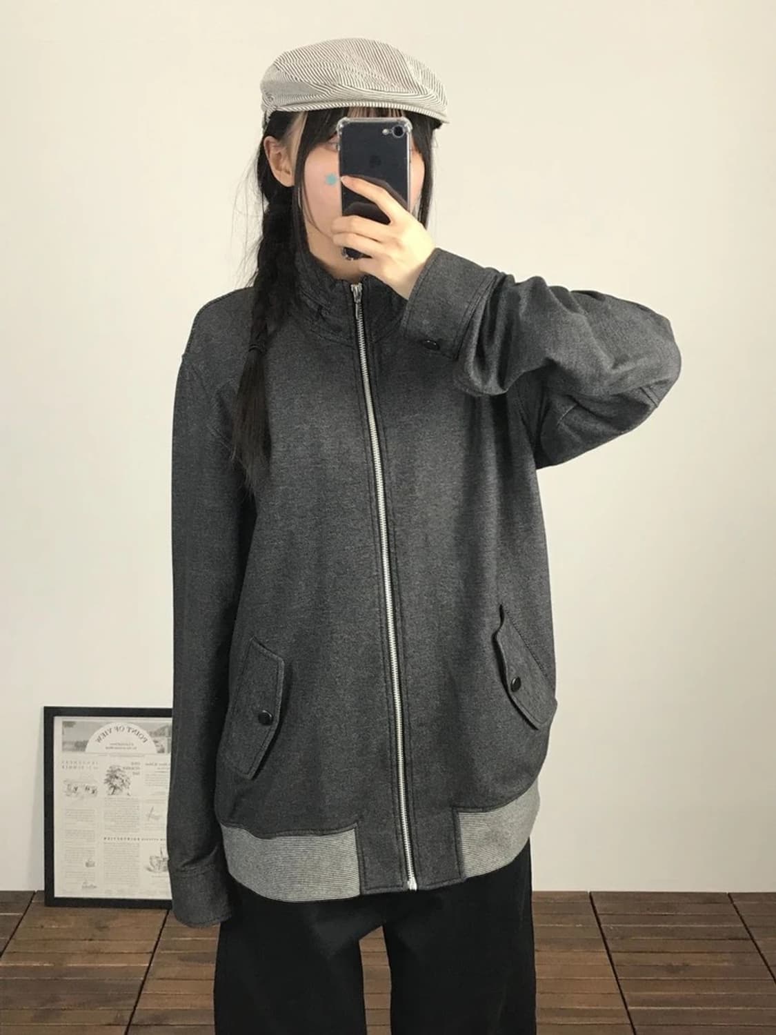 Christian Orani Gray Zip Jacket 상품이미지1
