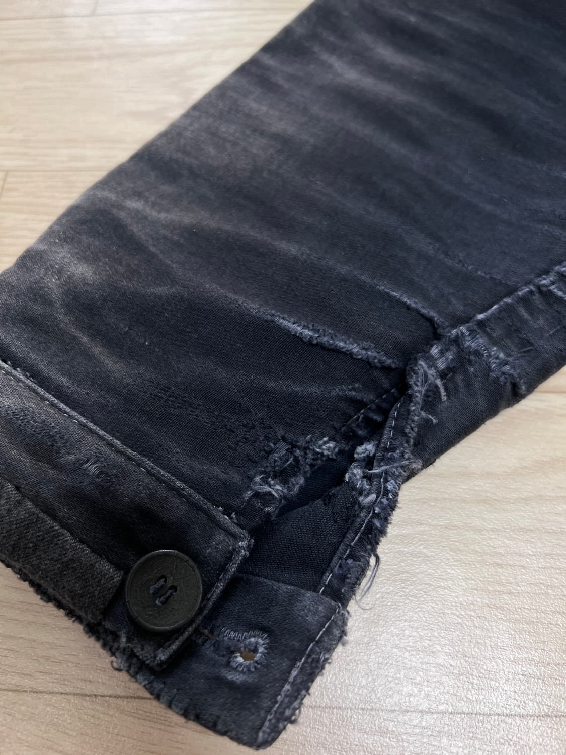 40s-50s 르 몽생미셸 블랙 몰스킨 자켓 상품이미지6