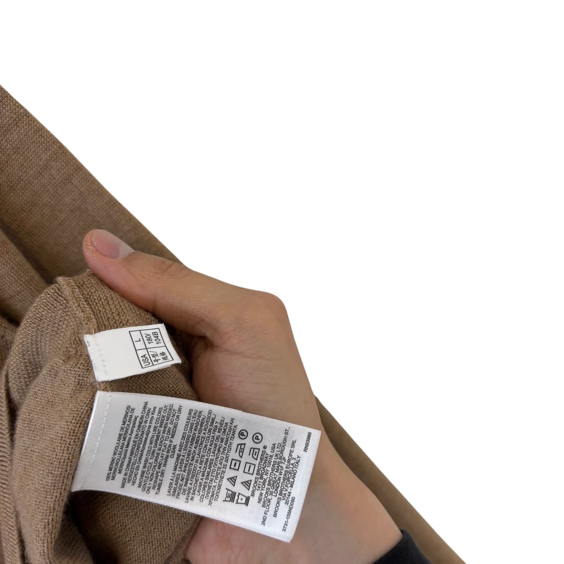 브룩스브라더스 메리노 울 브이넥 니트 상품이미지4