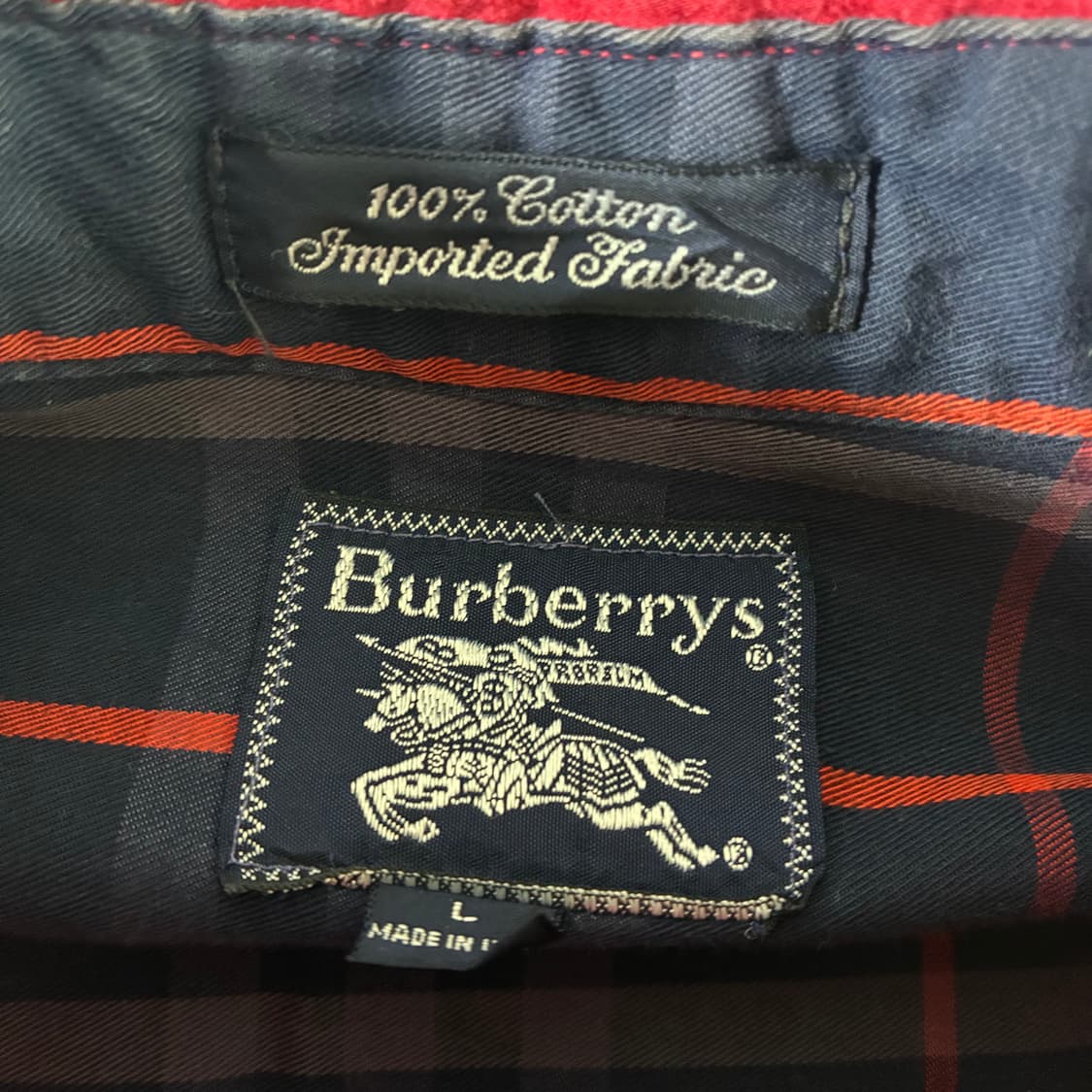 Burberry 버버리 90‘s 크러스트 아카이브 피그먼트 레드 포켓 셔 상품이미지4