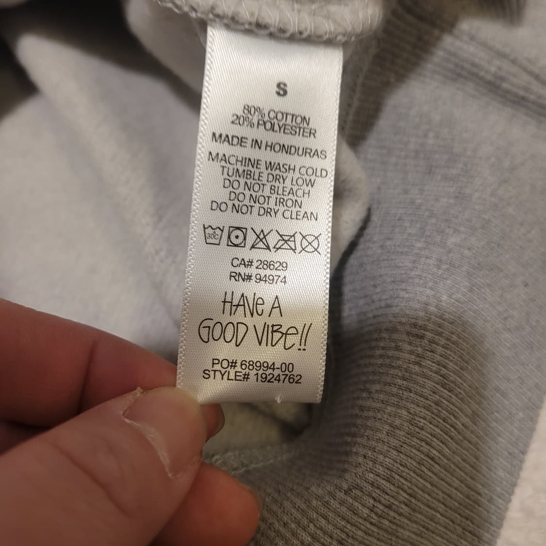 스투시 베이직로고 후드 S 상품이미지6