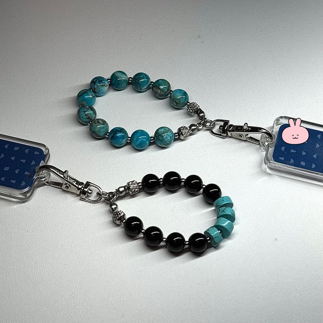 (핸드메이드) 천연석 터키석 키링 상품이미지2