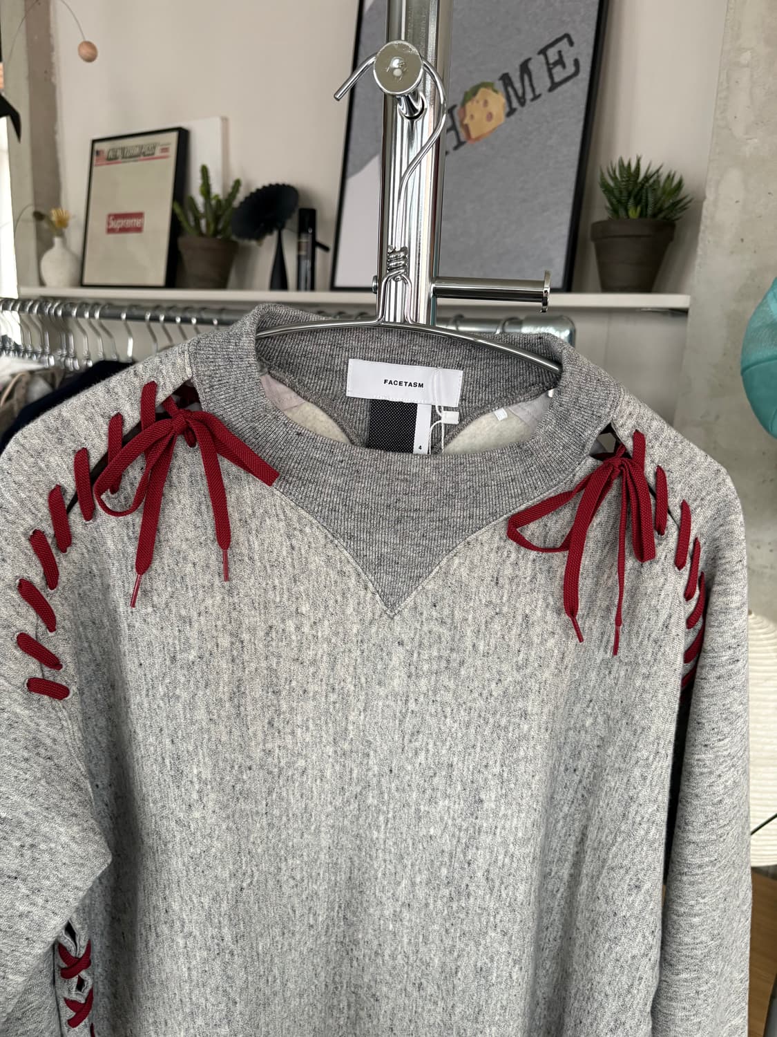 Facetasm 파세타즘 레이스 스웻 셔츠 상품이미지3