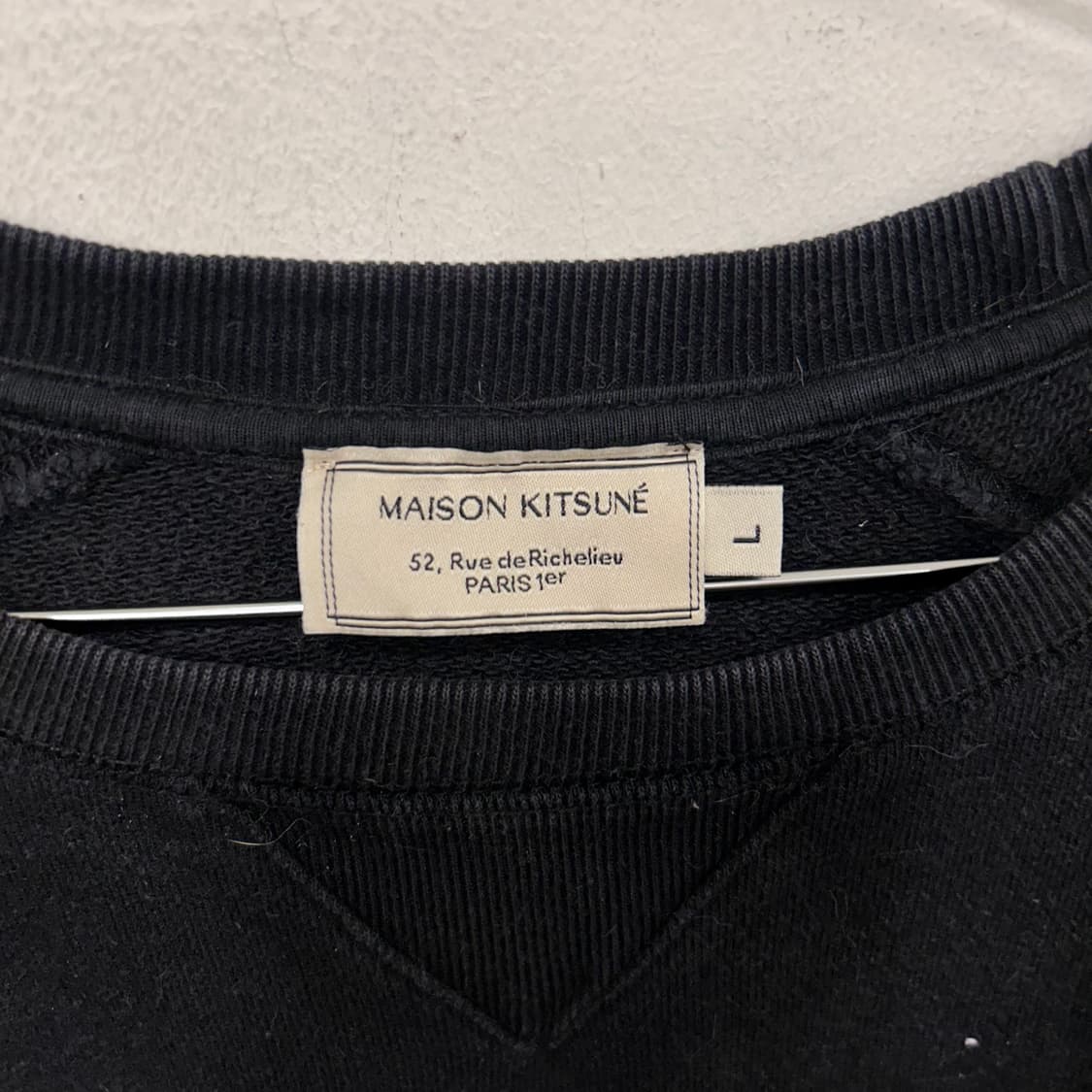 메종키츠네 트리컬러폭스 래글런 헤비코튼 맨투맨 상품이미지3