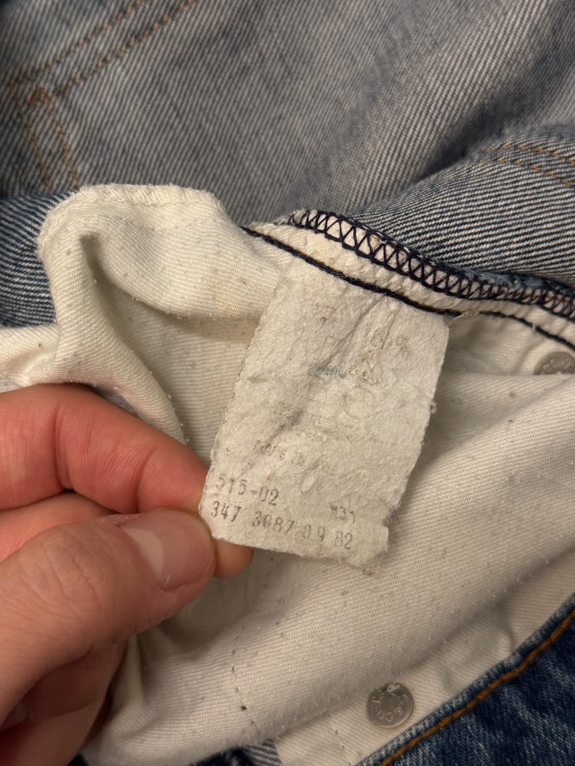 80s Levi's 515 Orange Tab Straight Denim 상품이미지8