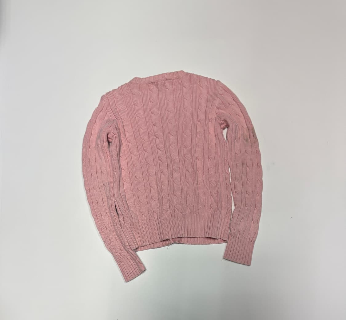 키즈 폴로 랄프로렌 핑크 코튼 케이블 가디건 8 상품이미지2