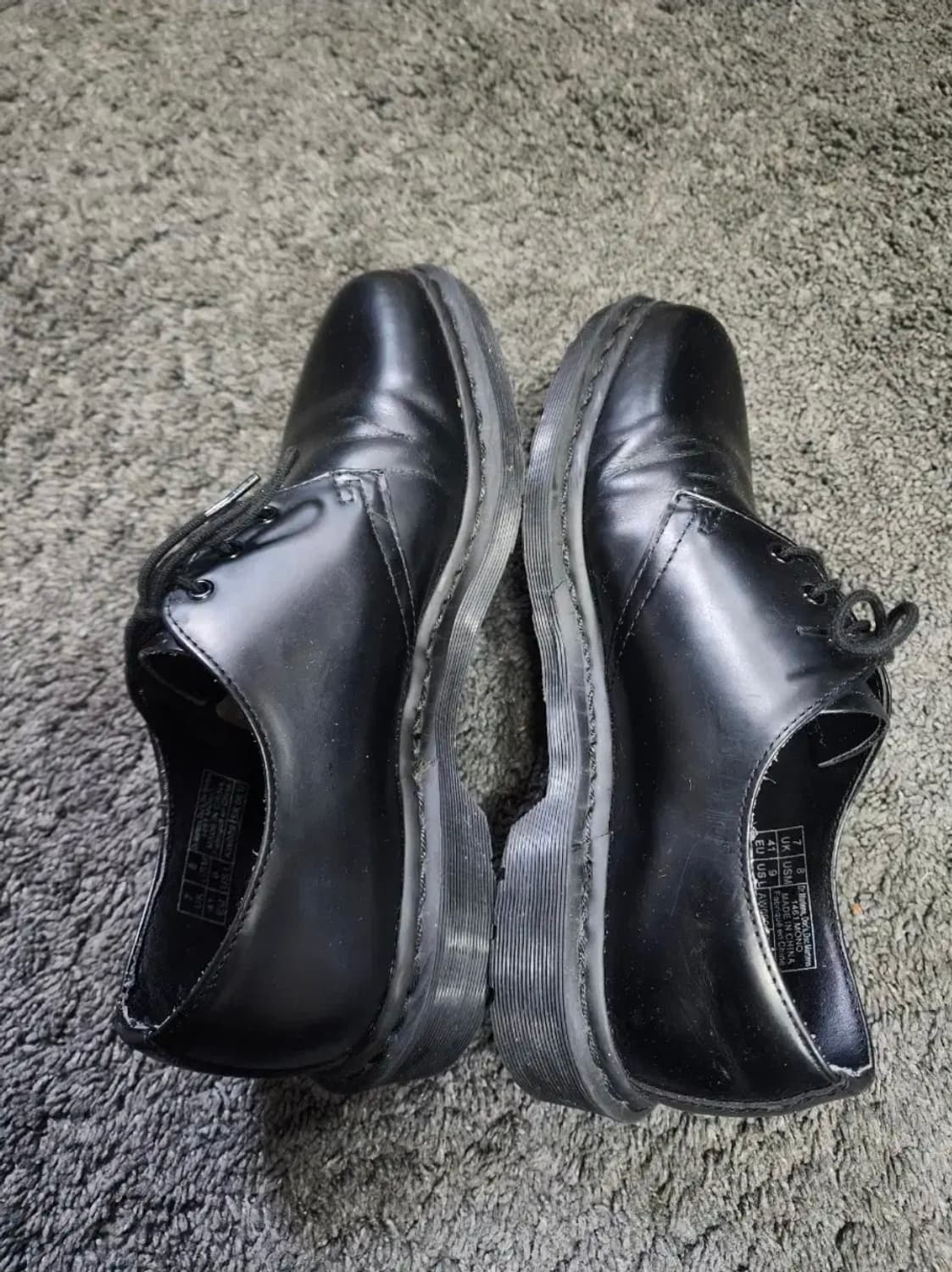 닥터마틴 모노 블랙 더비슈즈 UK7 사이즈 상품이미지9