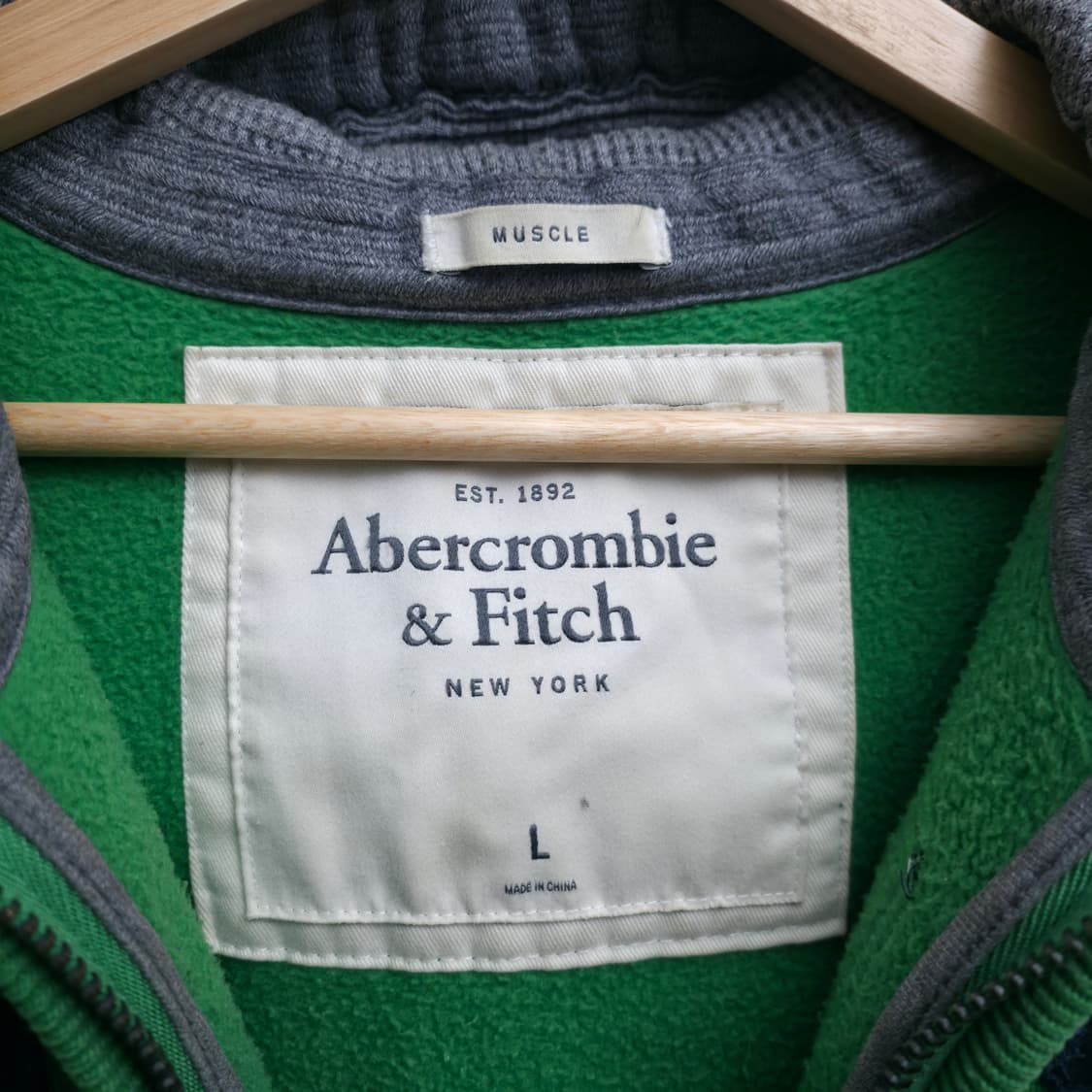 [L] 아베크롬비 그린 후드집업 상품이미지4