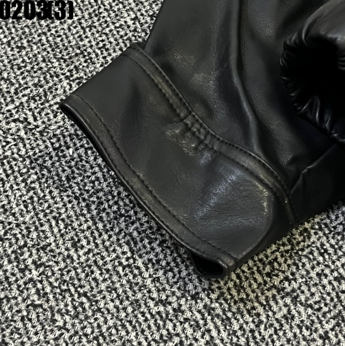 라퍼지스토어 크롭 레더 자켓 상품이미지3