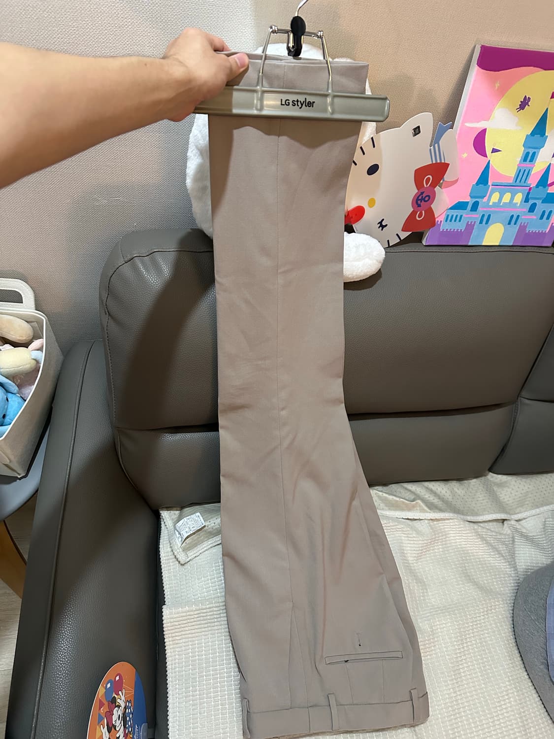 무탠다드 세미와이드슬랙스 30 베이지더스트 상품이미지1