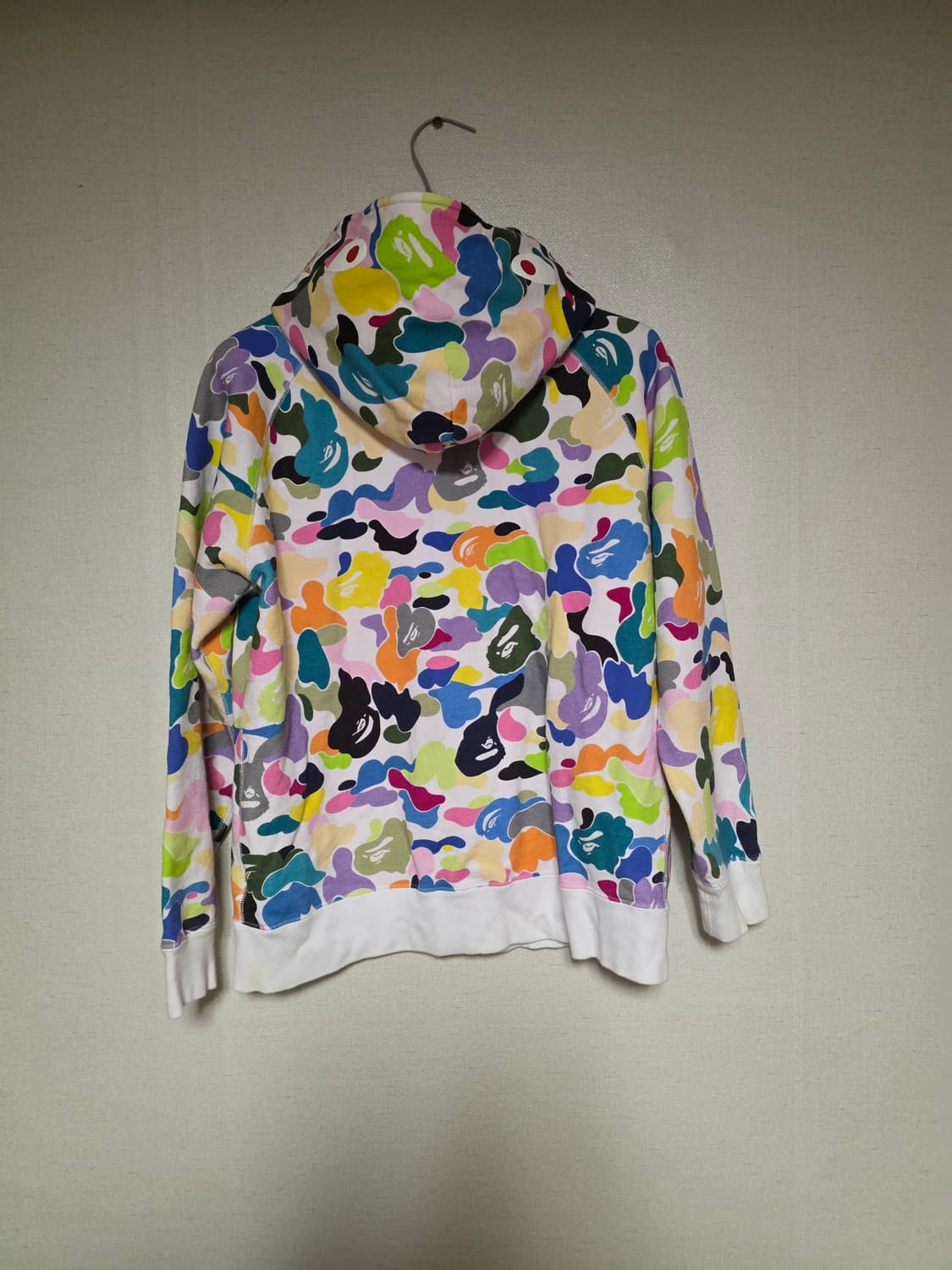 [160, XS] 베이프 멀티카모 샤크 후드집업 키즈 상품이미지2