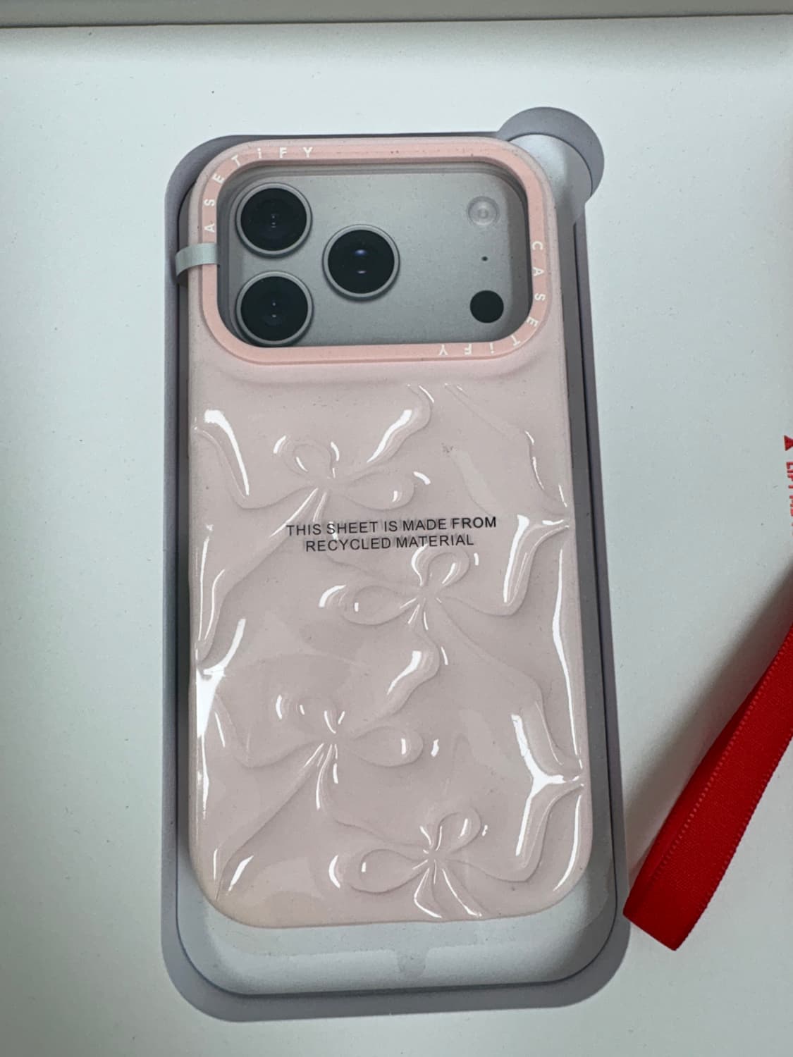 Casetify 케이스티파이 17pro 핑크/루비레드 외 악세서리 상품이미지4