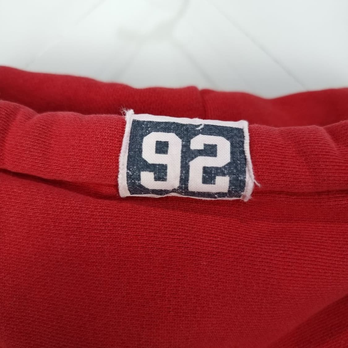 [아베크롬비] 빈티지 빅로고 프린팅 오버핏 후드티 레드 M18522 상품이미지6