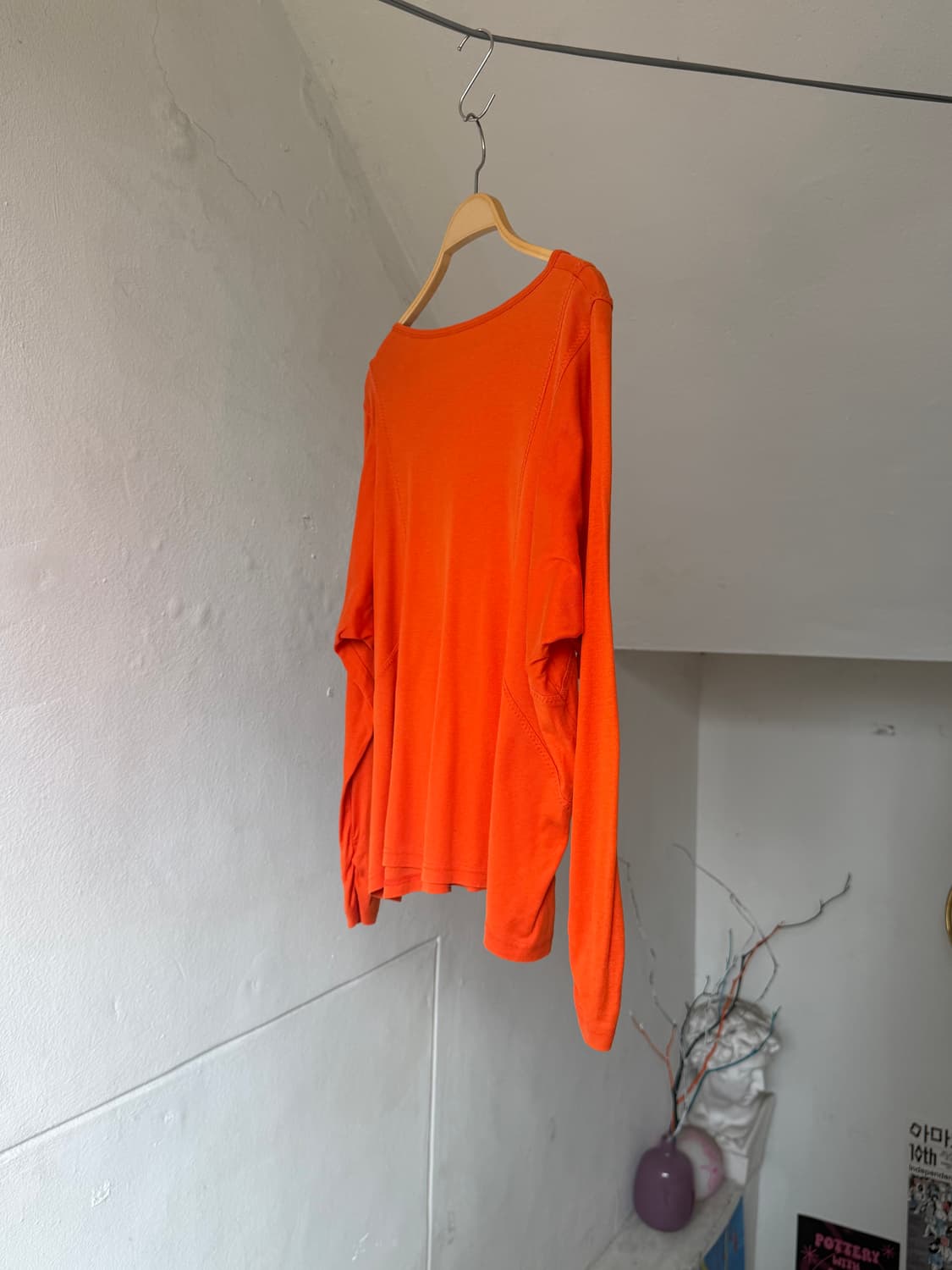 직조•코르셋 디테일 오렌지 탑 상품이미지8