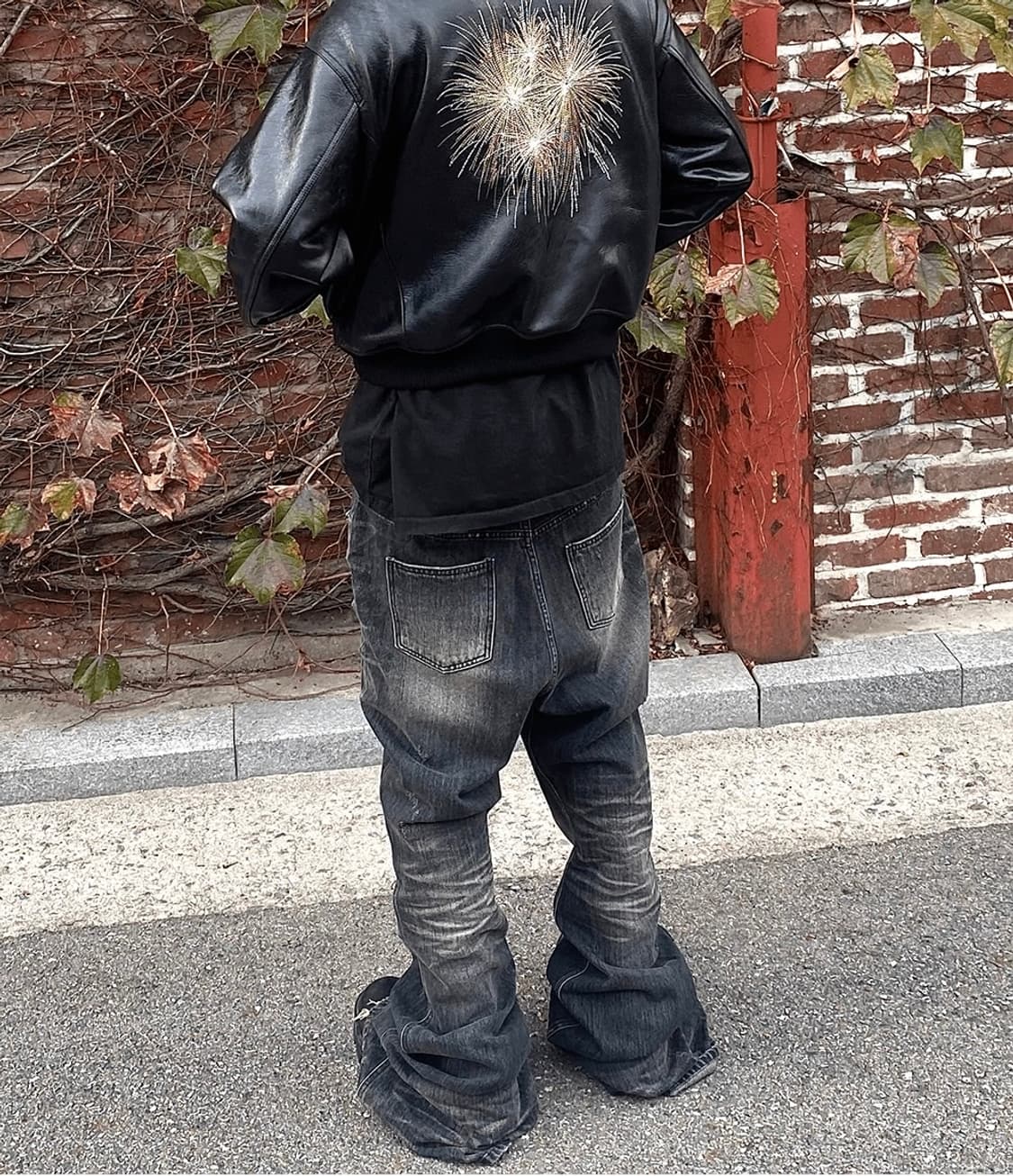 [1] 언더마이카 와이드 플레어 데님 팬츠 상품이미지1