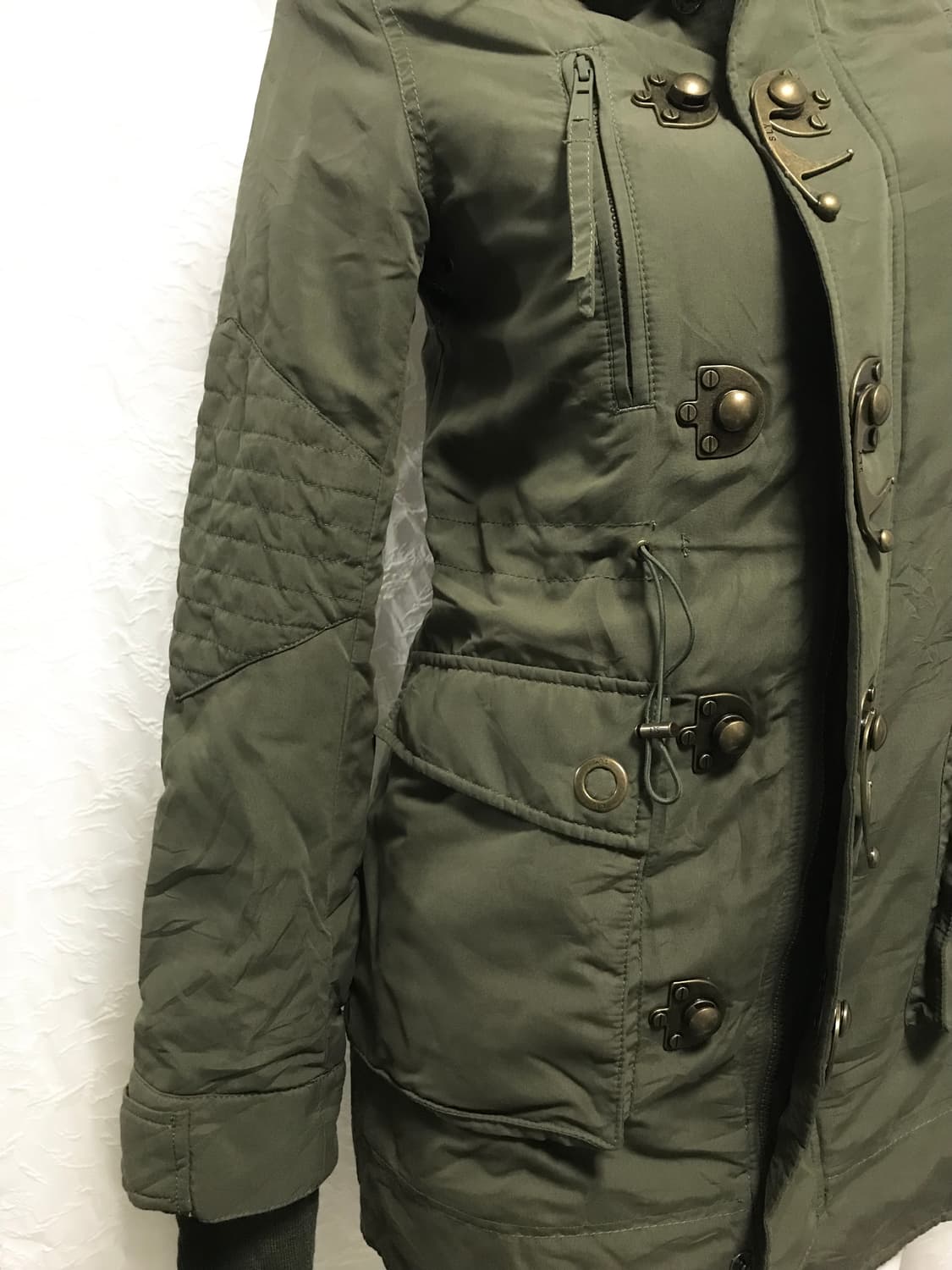 빈티지 sly 슬라이 00s y2k 라쿤퍼 후드 야상 점퍼 자켓 상품이미지5