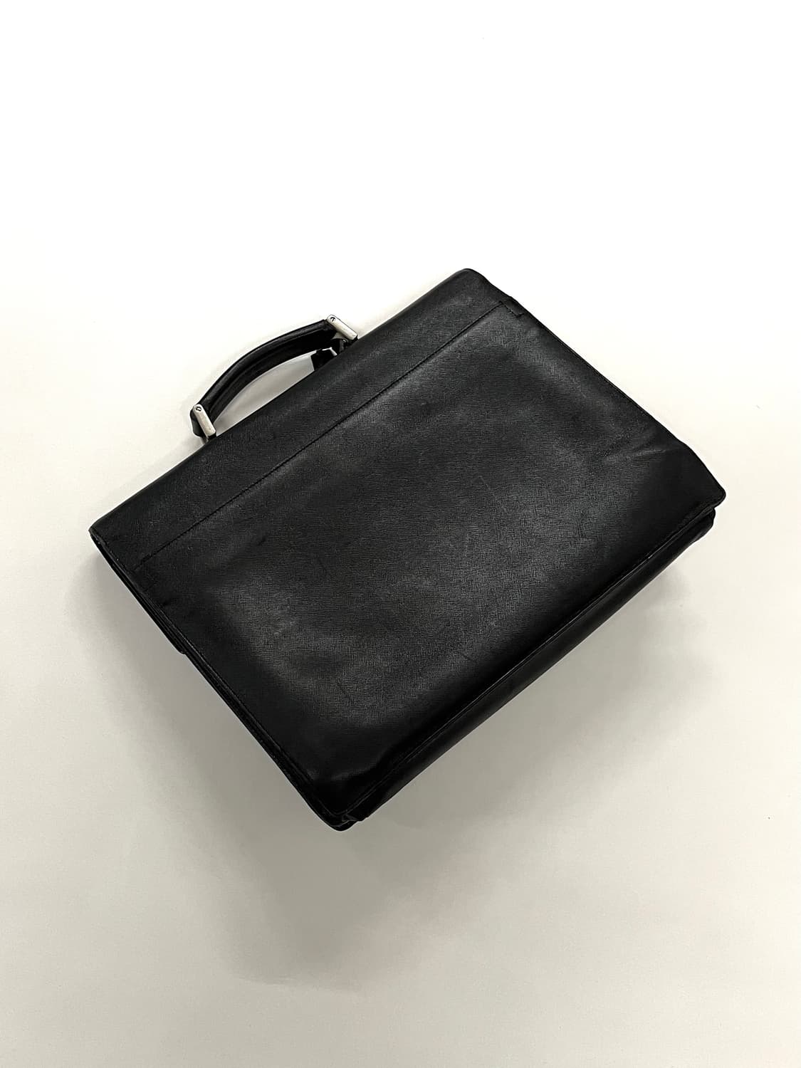 프라다 1998 아카이브 사피아노 레더 브리프 케이스 상품이미지10