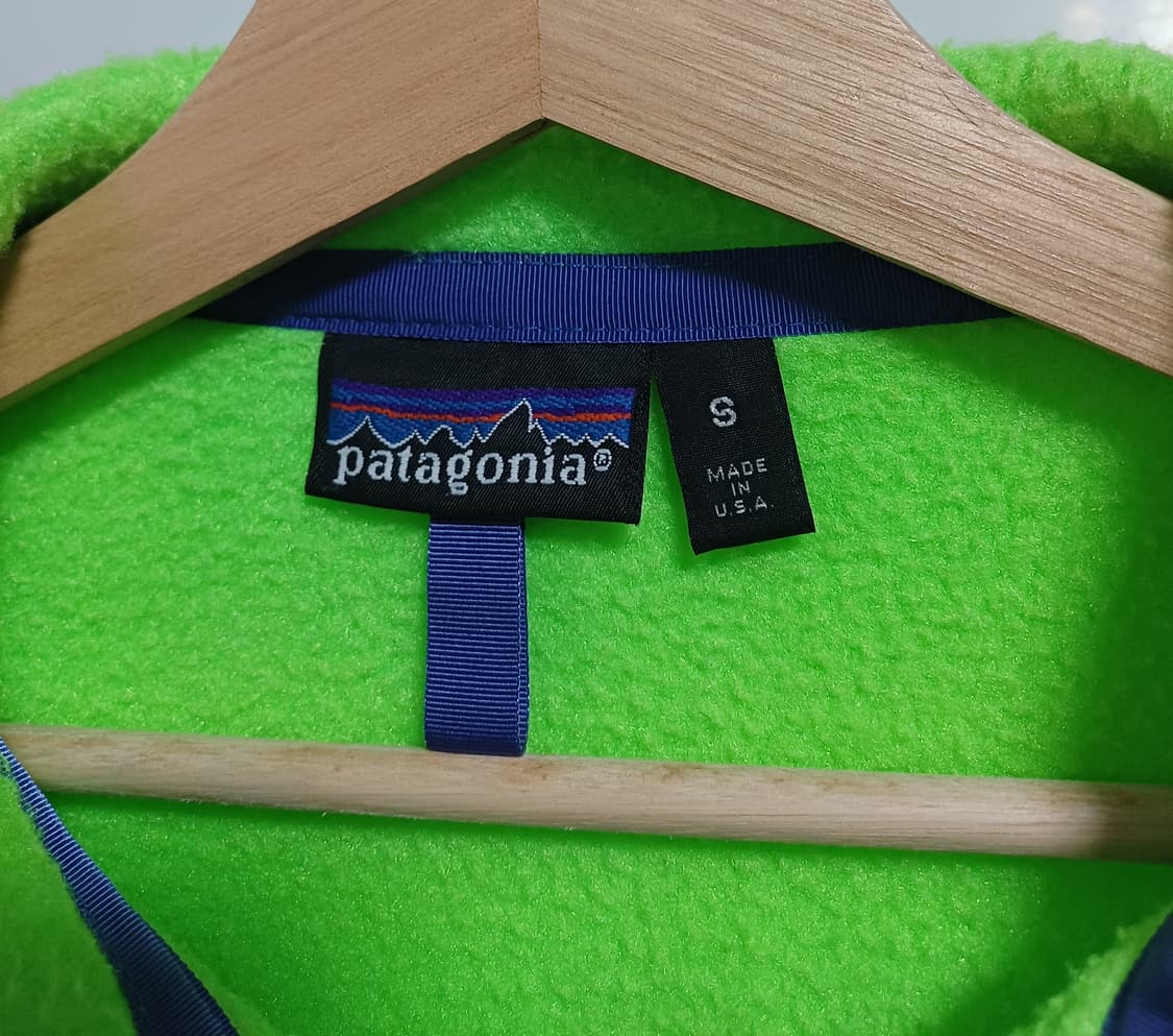 🇺🇸 [S] 파타고니아 신칠라 스냅티 올드 모델 - 네온 그린 상품이미지4