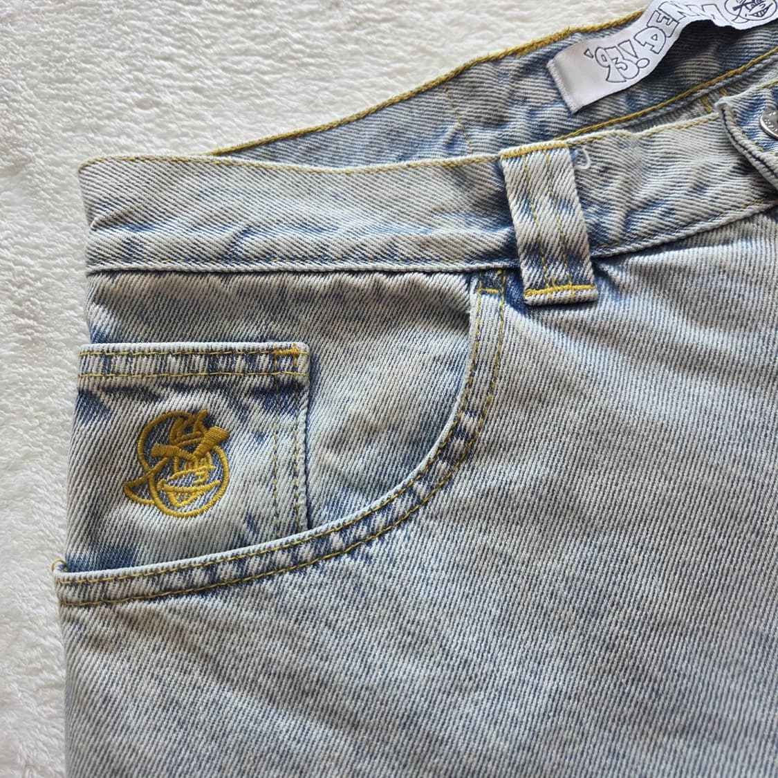 Polar Skate Co. 폴라 스케이트 컴퍼니 93! 데님 팬츠 연청 상품이미지2