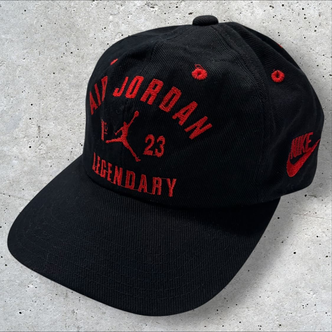 90s 삼나스포츠 나이키 에어조던 검정 볼캡 모자 상품이미지1