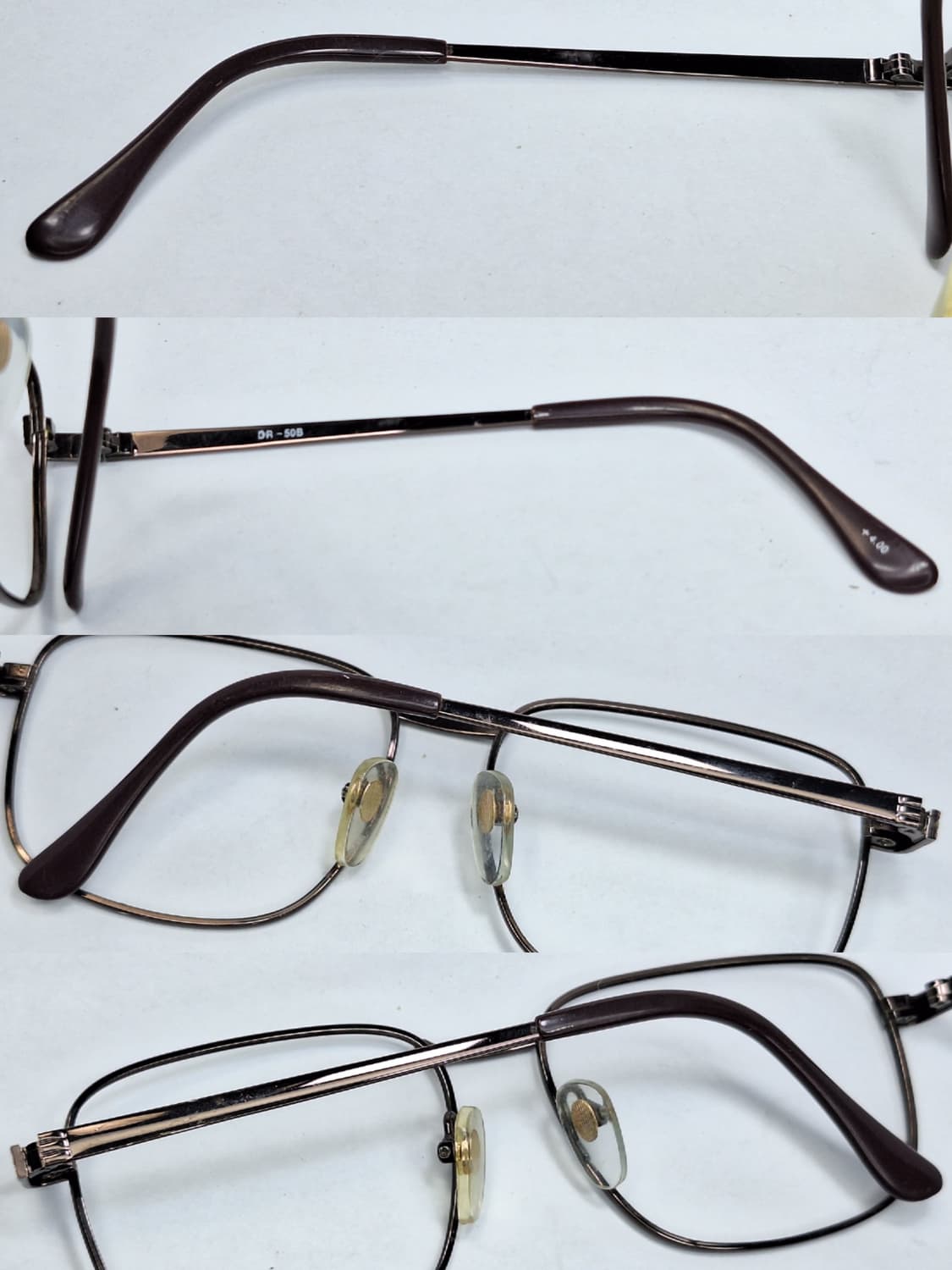 브라운 메탈 안경 안경테 DR-50B 일본 수입 빈티지 레트로 클래식 상품이미지8