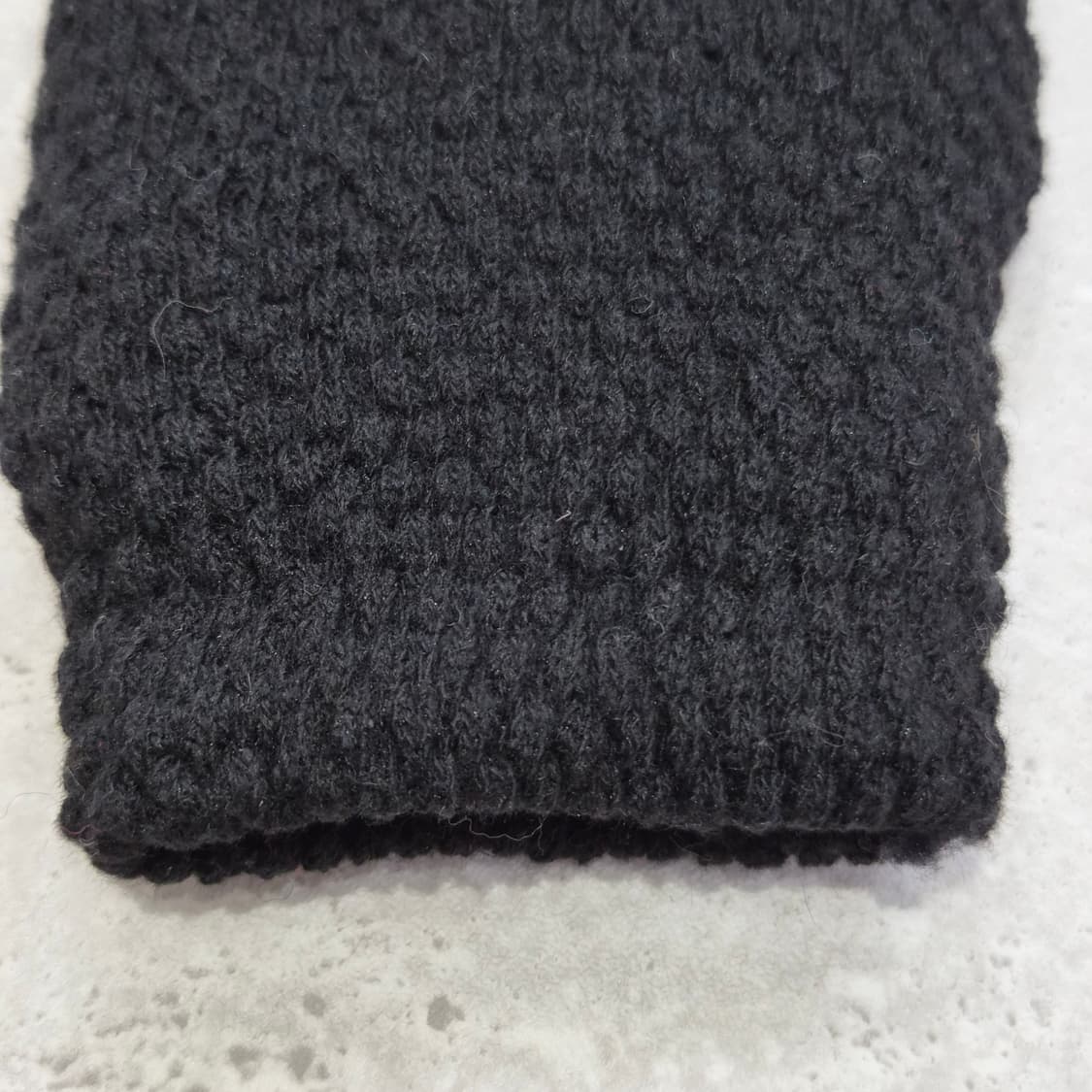 블랙 벌집 니트 레그워머 상품이미지2