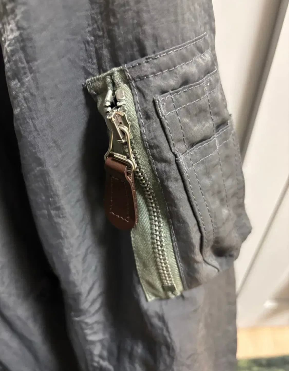 블랙아웃 ma-1 그레이 L사이즈 상품이미지2