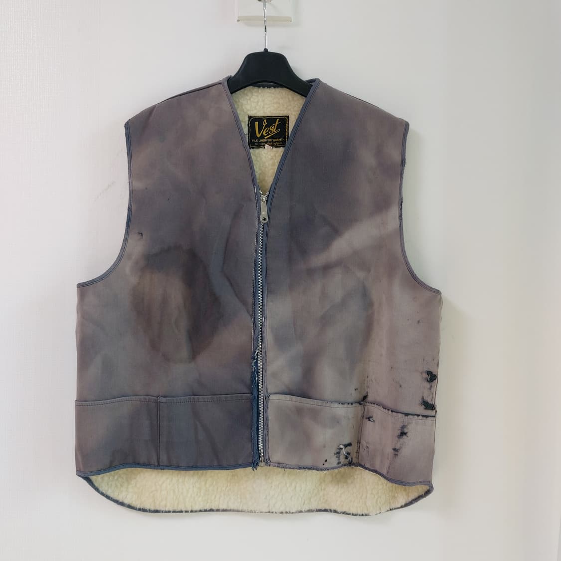vintage vest 선페이드 디스트레스드 상품이미지2