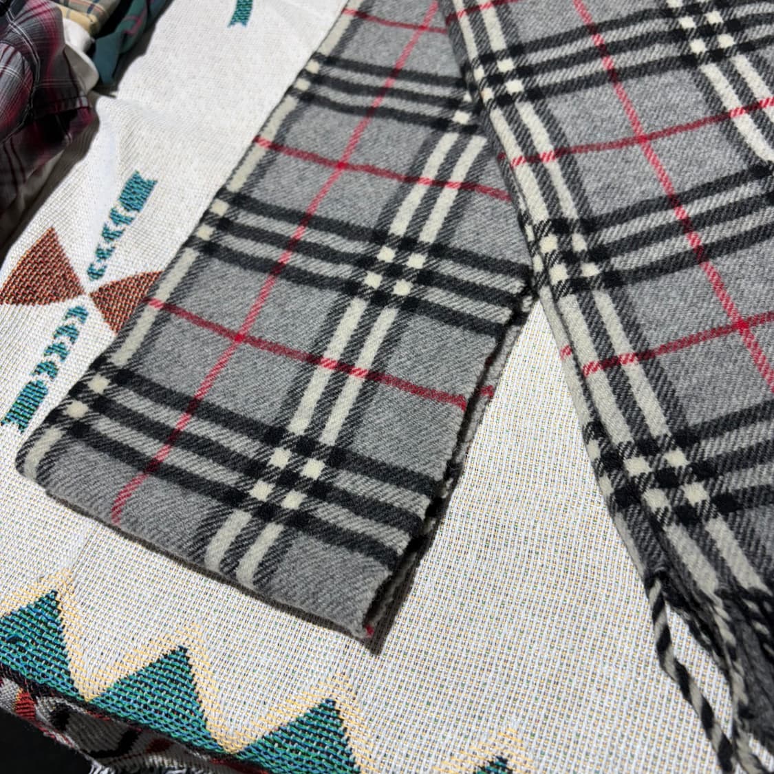 버버리 빈티지 채크패턴 머플러 상품이미지3